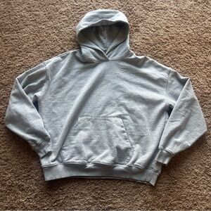 Gymshark rest day sweatshirt gray embroidered size small hoodie oversized